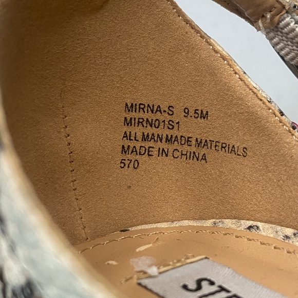 Steve Madden Minra Snake Skin Heels sandals - Picture 16 of 16